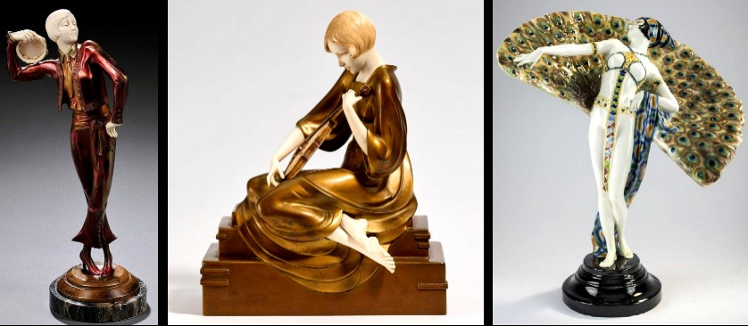 Paul Philippe Art Deco Statues